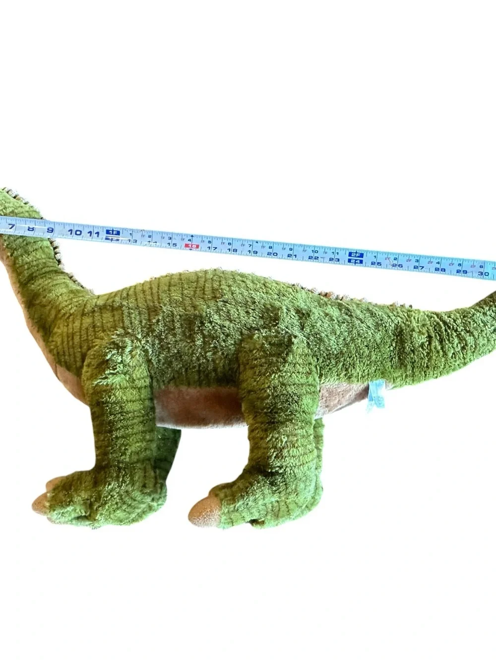 Fiesta Vtg Stuffed Plush Green Jumbo Dinosaur Large 36” Brontosaurus Nursery Tan